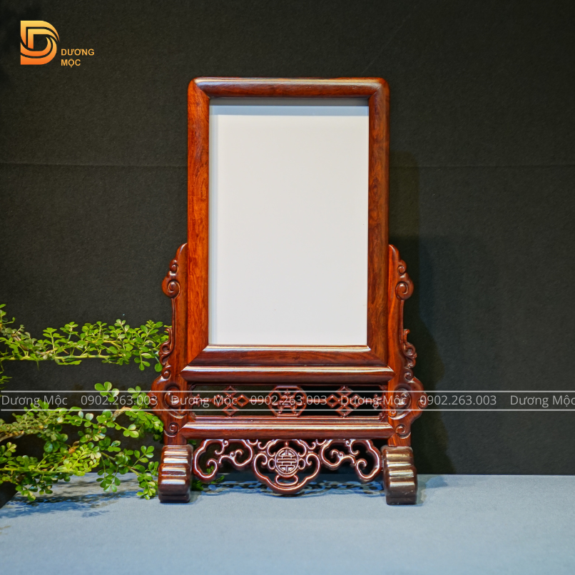 Khung Ảnh Thờ Chữ Thọ Đơn Giản Gỗ Cẩm 20x30 cm KH27