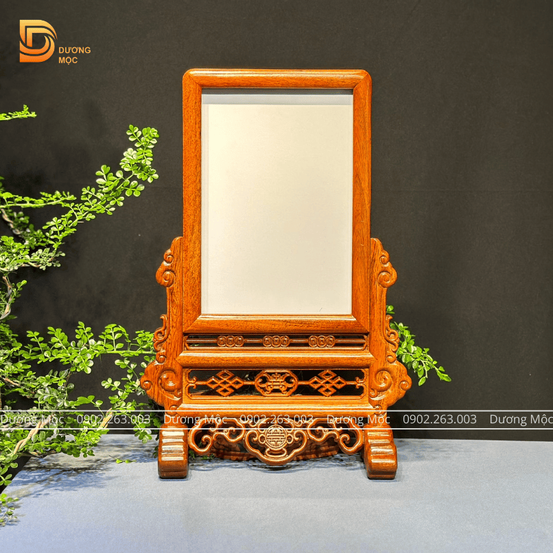 Khung Ảnh Thờ Chữ Thọ Gỗ Hương Cao Cấp 20x30 cm KH16