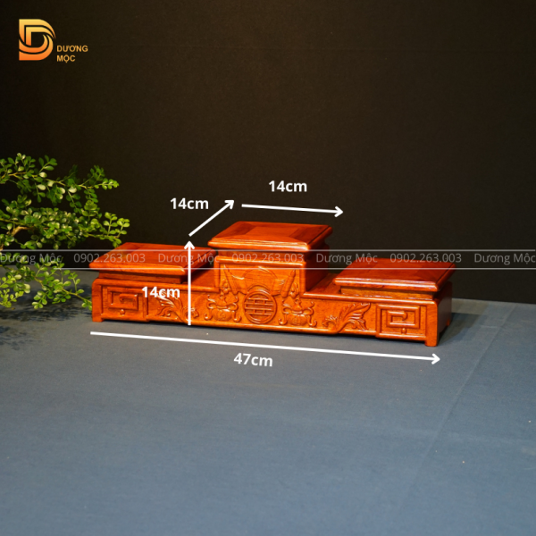 Tam Cấp Gỗ Hương Kê Đồ Chữ Thọ TC03 - Ảnh 3