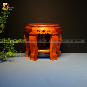 Đôn Tròn Gỗ Hương DG02