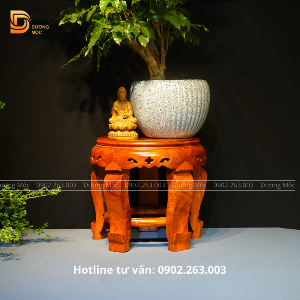 Đôn Tròn Gỗ Hương DG02 - Ảnh 5