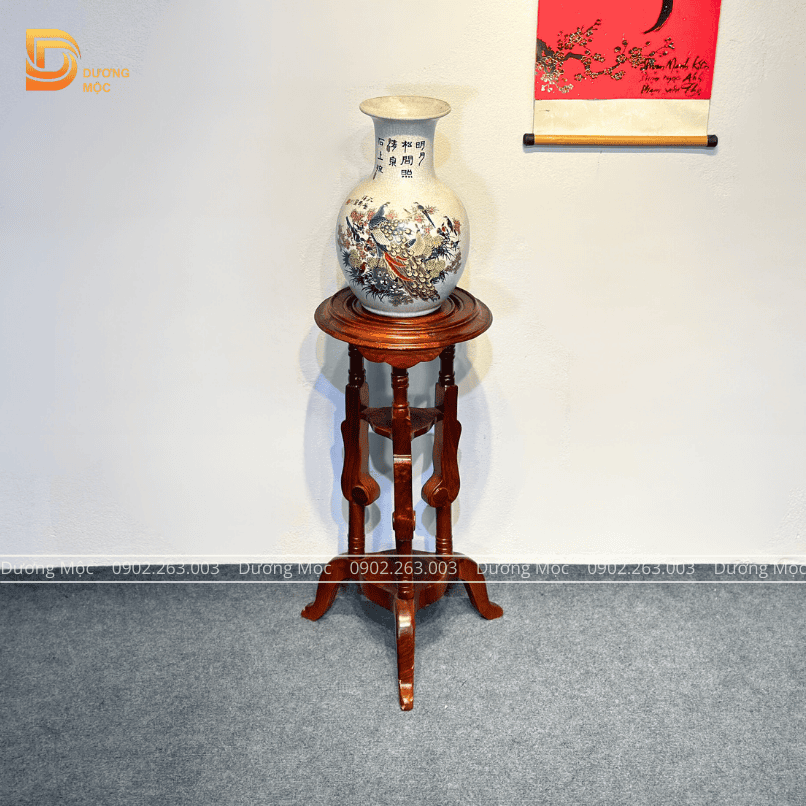 Đôn Kê Cây Cảnh Bonsai Gỗ Hương Cao Cấp DG08