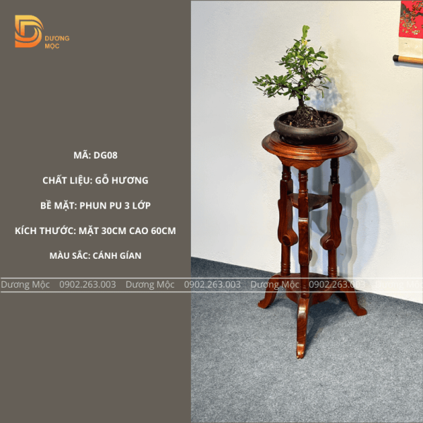 Đôn Kê Cây Cảnh Bonsai Gỗ Hương Cao Cấp DG08 - Ảnh 2
