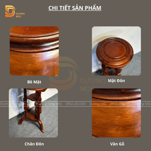Đôn Kê Cây Cảnh Bonsai Gỗ Hương Cao Cấp DG08 - Ảnh 9