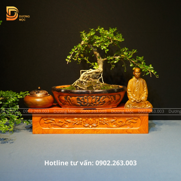 Đôn Kê Tượng Chữ Nhật Gỗ Hương DKT25 - Ảnh 6