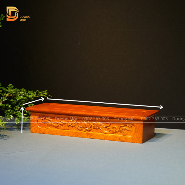 Đôn Kê Tượng Chữ Nhật Gỗ Hương DKT25 - Ảnh 3