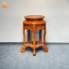 Đôn Tròn Gỗ Hương Chạm Chim Phượng 50cm DG05