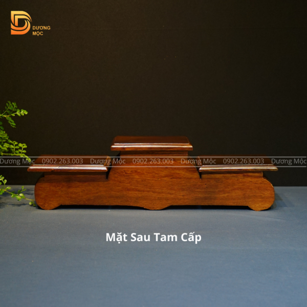 Tam Cấp Gỗ Hương Kê Đồ Mẫu Cuốn TC02 - Ảnh 4