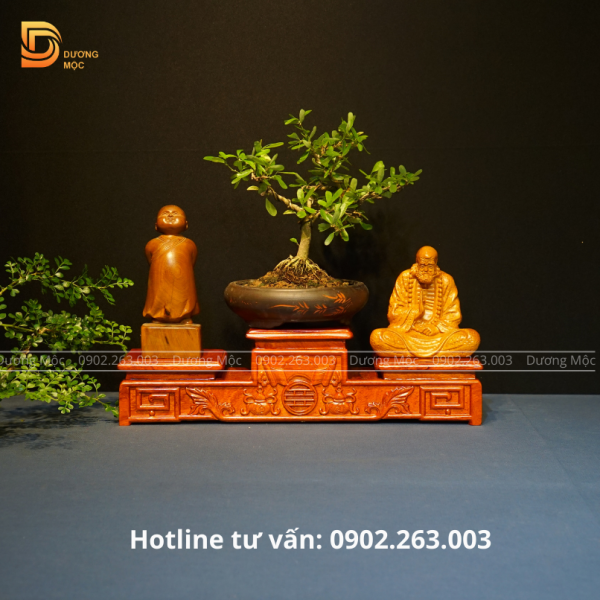 Tam Cấp Gỗ Hương Kê Đồ Chữ Thọ TC03 - Ảnh 4