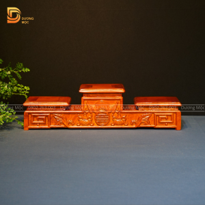 Tam Cấp Gỗ Hương Kê Đồ Chữ Thọ TC03