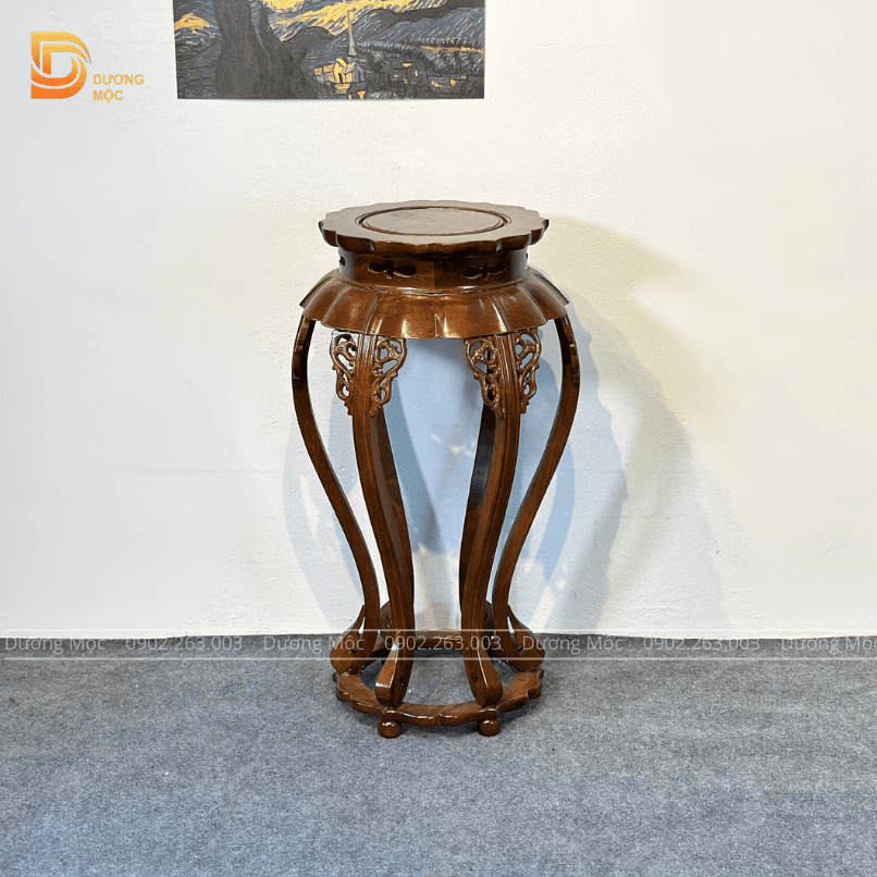Đôn Sen Gỗ Hương 80cm DG18