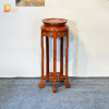 Đôn Tròn Gỗ Hương Chạm Phượng DG09