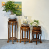 Đôn Tròn Gỗ Hương Chạm Phượng Nhiều Kích Thước DG13