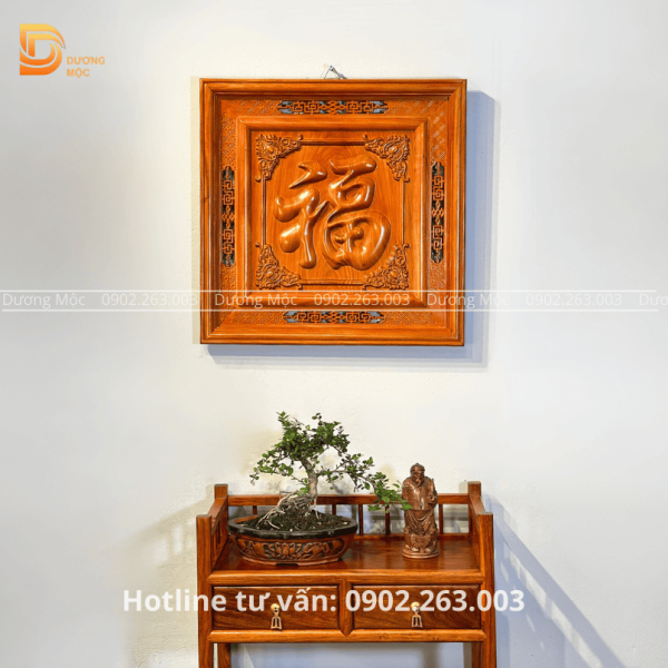Tranh Chữ Phúc Gỗ Hương TG06 - Ảnh 4