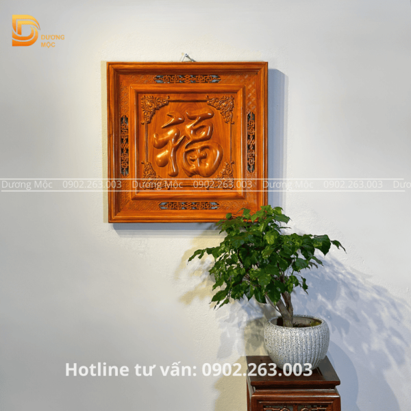 Tranh Chữ Phúc Gỗ Hương TG06 - Ảnh 5