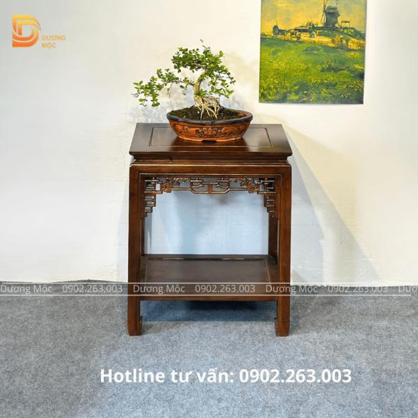 Đôn Chữ Nhật Gỗ Hương 60cm DG24 - Ảnh 5