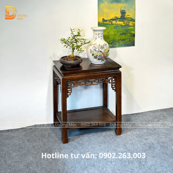 Đôn Chữ Nhật Gỗ Hương 60cm DG24 - Ảnh 8