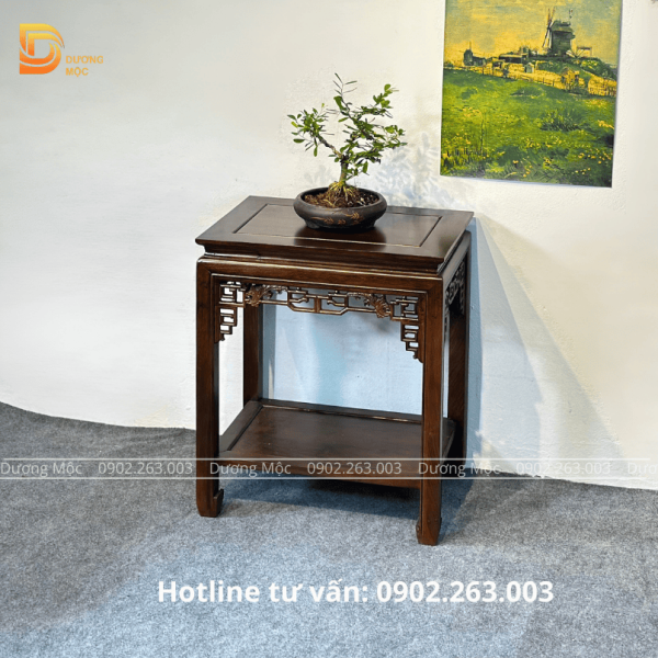 Đôn Chữ Nhật Gỗ Hương 60cm DG24 - Ảnh 7