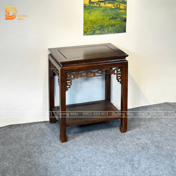 Đôn Chữ Nhật Gỗ Hương 60cm DG24 - Ảnh 4