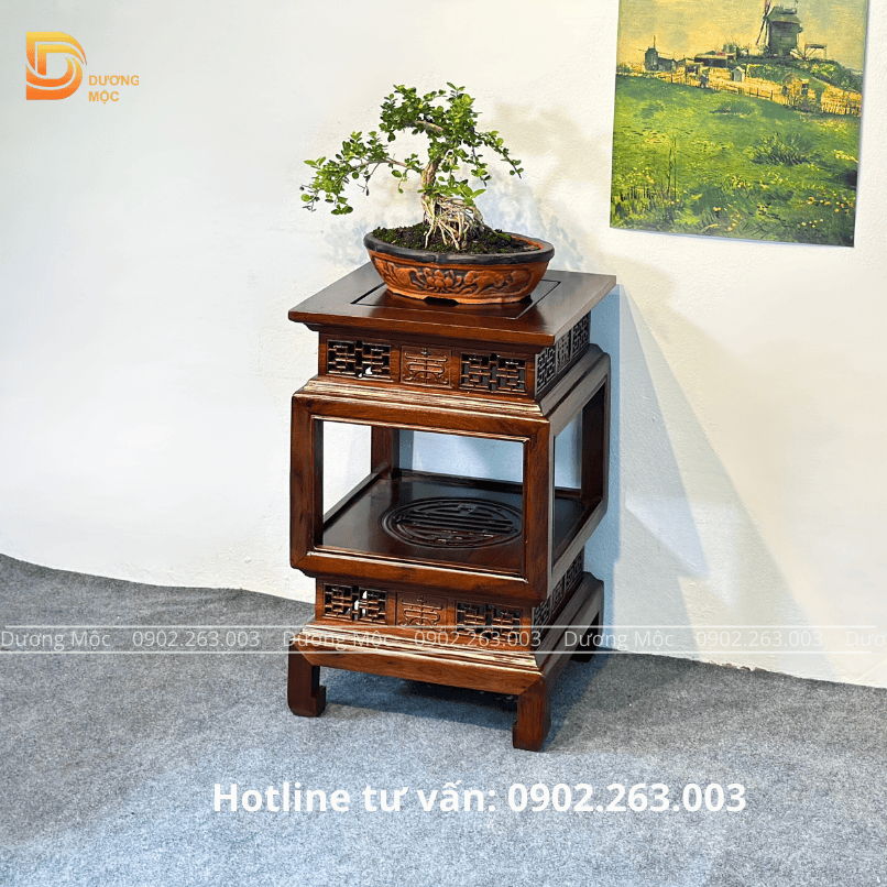 Đôn Đèn Gỗ Hương