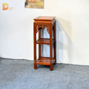 Đôn Vuông Gỗ Hương 2 Tầng 30x80cm DG32