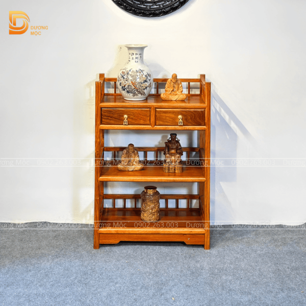 Kệ Trang Trí Gỗ Hương KTT01 - Ảnh 9