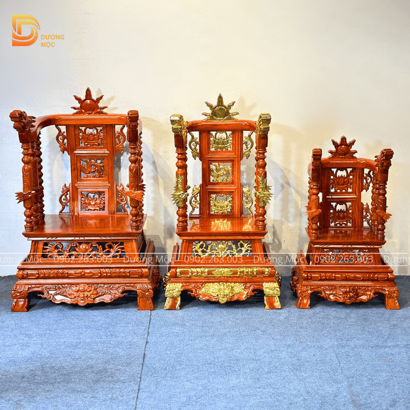 Ngai Thờ Gia Tiên Gỗ Hương Đủ Kích Thước NT06