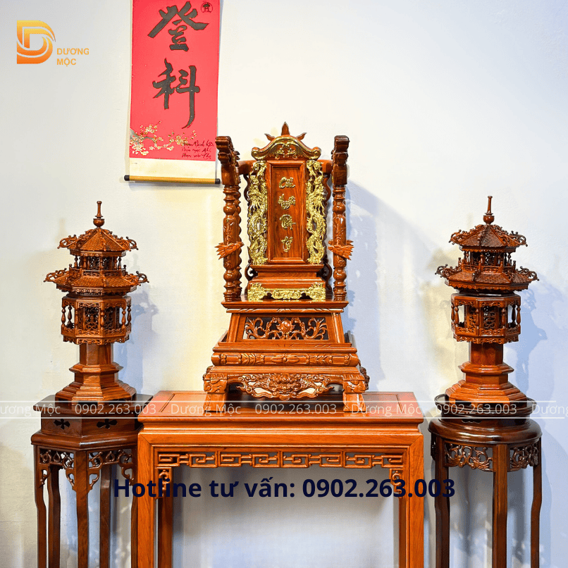 Ngai thờ gỗ hương